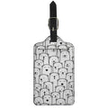 Cute Polar Bear Pattern Print Luggage Tag