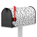 Cute Polar Bear Pattern Print Mailbox Cover