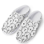Cute Polar Bear Pattern Print Mesh Casual Shoes