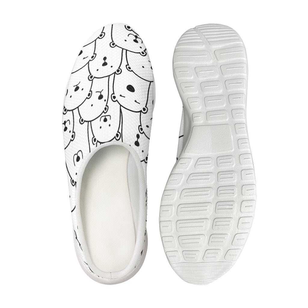 Cute Polar Bear Pattern Print Mesh Casual Shoes
