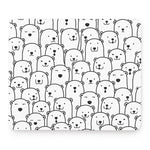Cute Polar Bear Pattern Print Mouse Pad