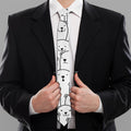 Cute Polar Bear Pattern Print Necktie