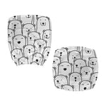Cute Polar Bear Pattern Print Office Chair Cover