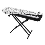 Cute Polar Bear Pattern Print Piano Keyboard Cover