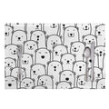 Cute Polar Bear Pattern Print Placemat
