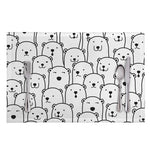 Cute Polar Bear Pattern Print Placemat