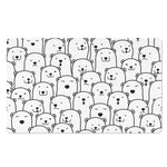 Cute Polar Bear Pattern Print Polyester Doormat