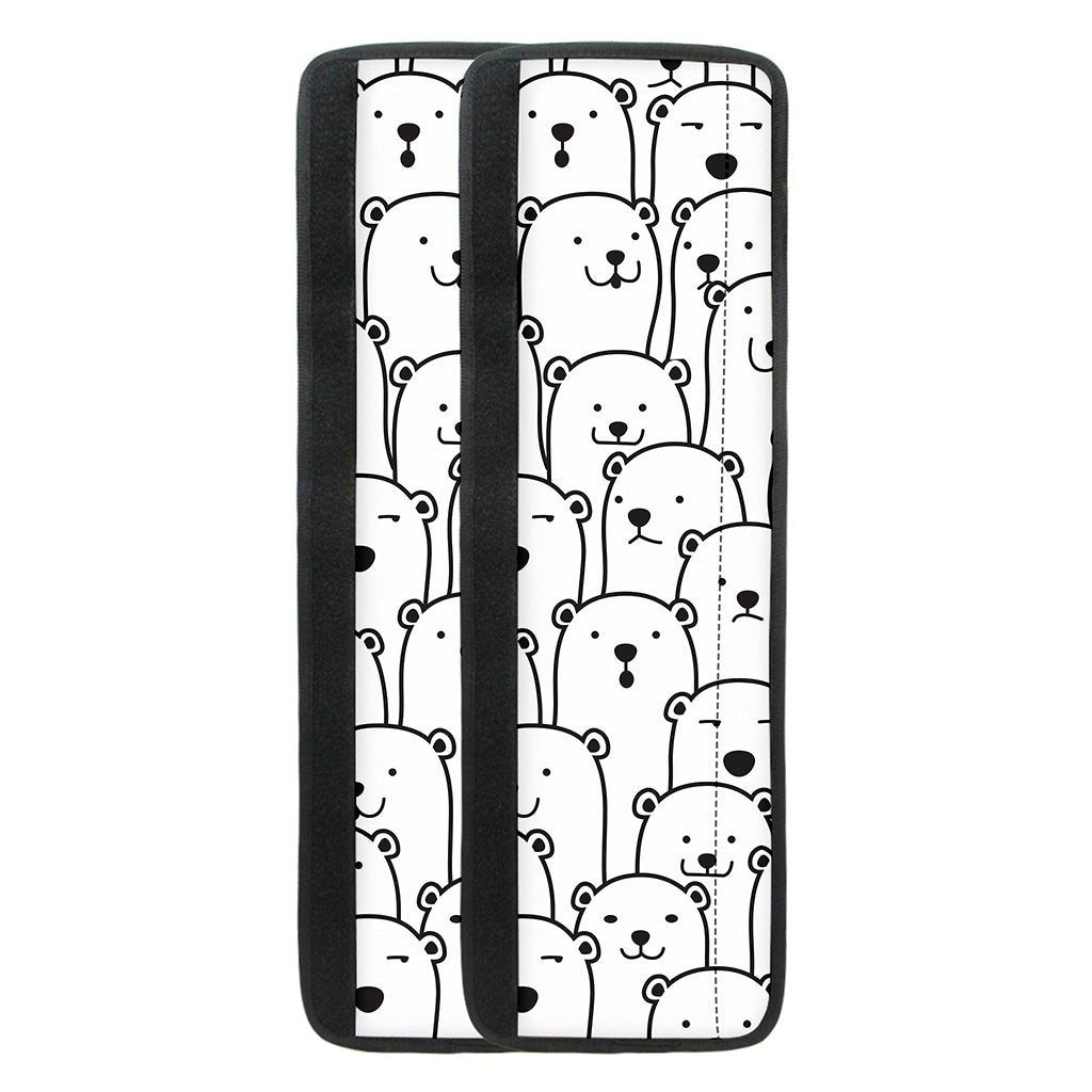 Cute Polar Bear Pattern Print Refrigerator Handle Covers