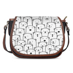 Cute Polar Bear Pattern Print Saddle Bag