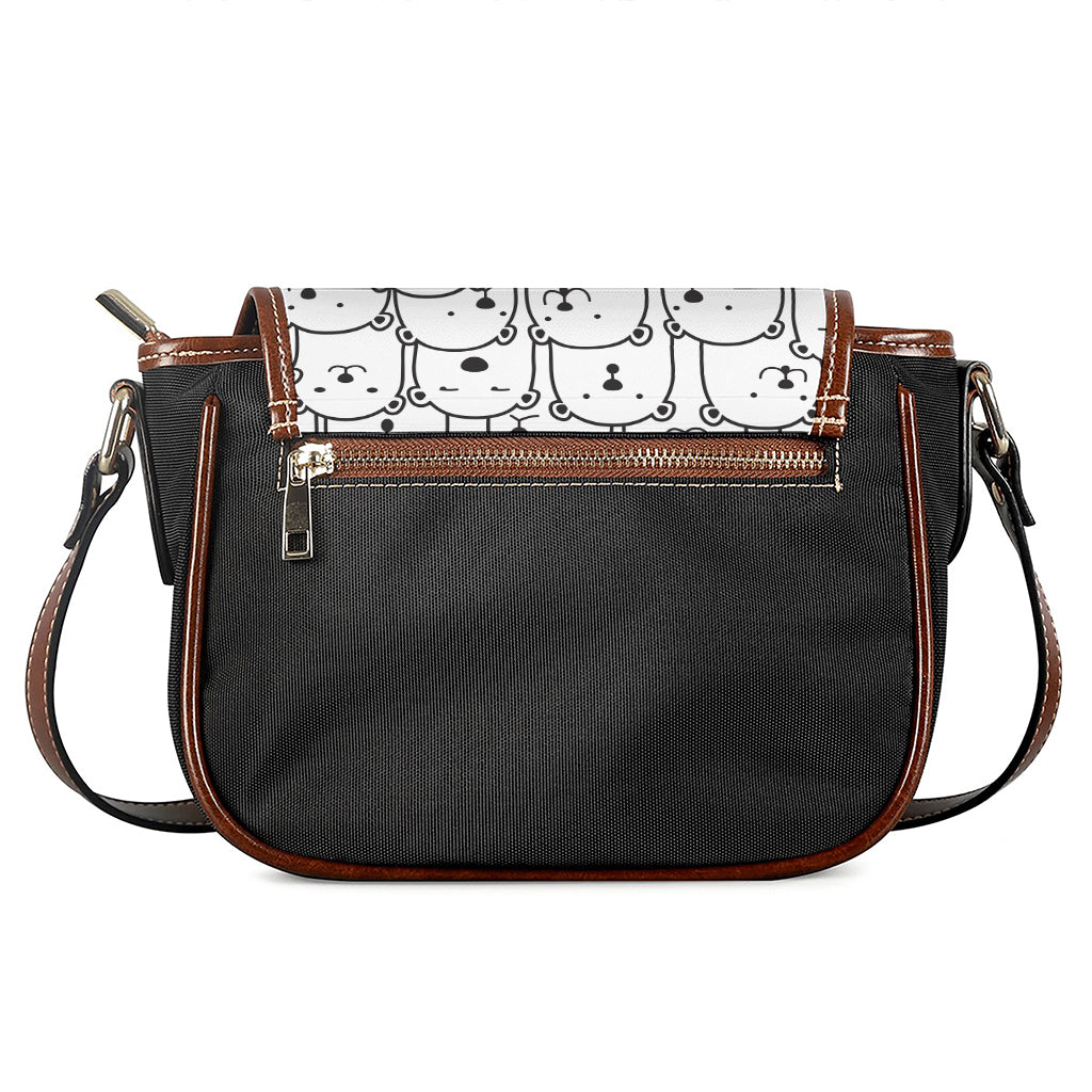 Cute Polar Bear Pattern Print Saddle Bag
