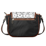 Cute Polar Bear Pattern Print Saddle Bag