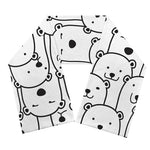 Cute Polar Bear Pattern Print Scarf