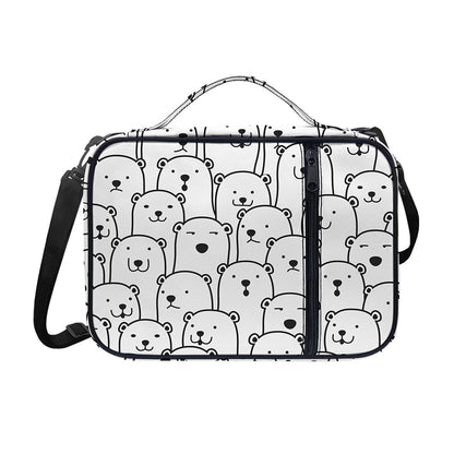 Cute Polar Bear Pattern Print Shoulder Strap Bible Bag