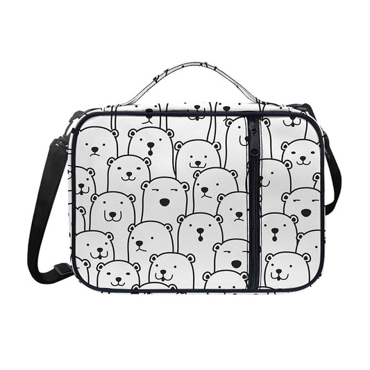 Cute Polar Bear Pattern Print Shoulder Strap Bible Bag