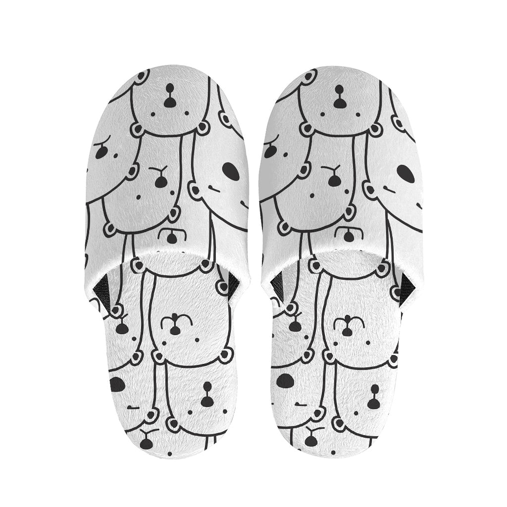 Cute Polar Bear Pattern Print Slippers