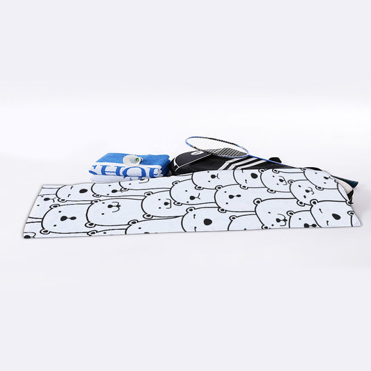 Cute Polar Bear Pattern Print Sports Towel