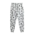 Cute Polar Bear Pattern Print Sweatpants