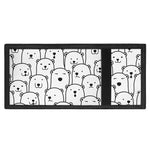 Cute Polar Bear Pattern Print Trifold Wallet
