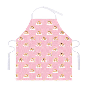 Cute Polka Dot Baby Bear Pattern Print Adjustable Apron