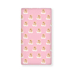 Cute Polka Dot Baby Bear Pattern Print Baby Crib Sheet