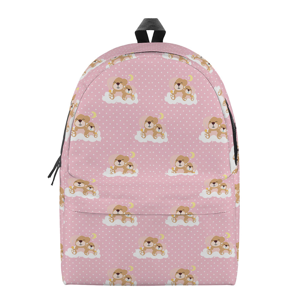 Cute Polka Dot Baby Bear Pattern Print Backpack