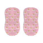 Cute Polka Dot Baby Bear Pattern Print Bar Stool Covers