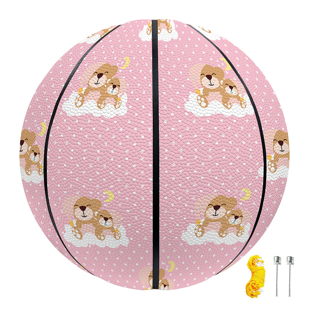 Cute Polka Dot Baby Bear Pattern Print Basketball