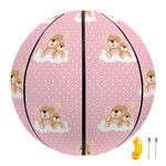 Cute Polka Dot Baby Bear Pattern Print Basketball