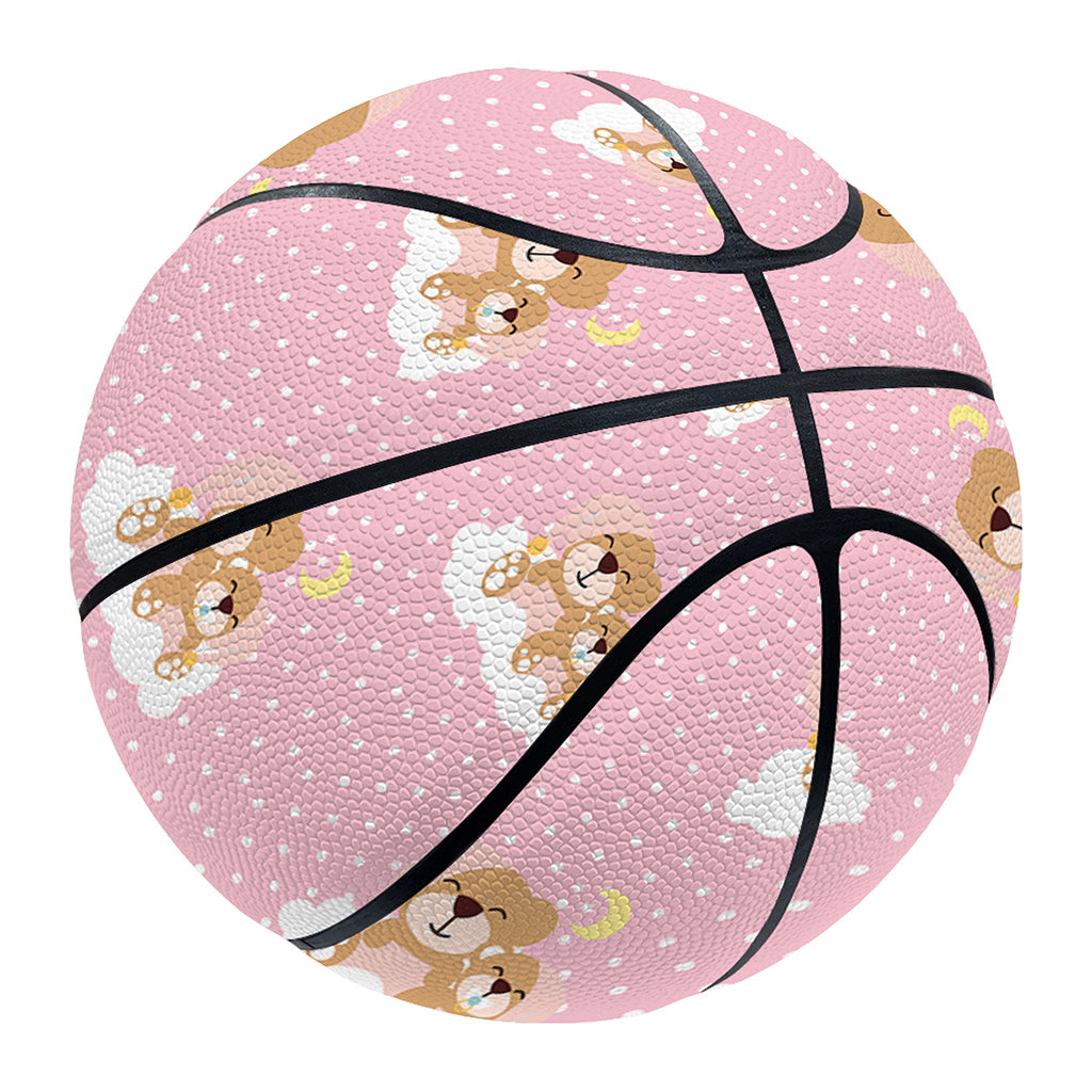 Cute Polka Dot Baby Bear Pattern Print Basketball