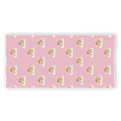 Cute Polka Dot Baby Bear Pattern Print Beach Towel