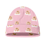 Cute Polka Dot Baby Bear Pattern Print Beanie