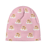 Cute Polka Dot Baby Bear Pattern Print Beanie