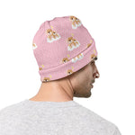 Cute Polka Dot Baby Bear Pattern Print Beanie