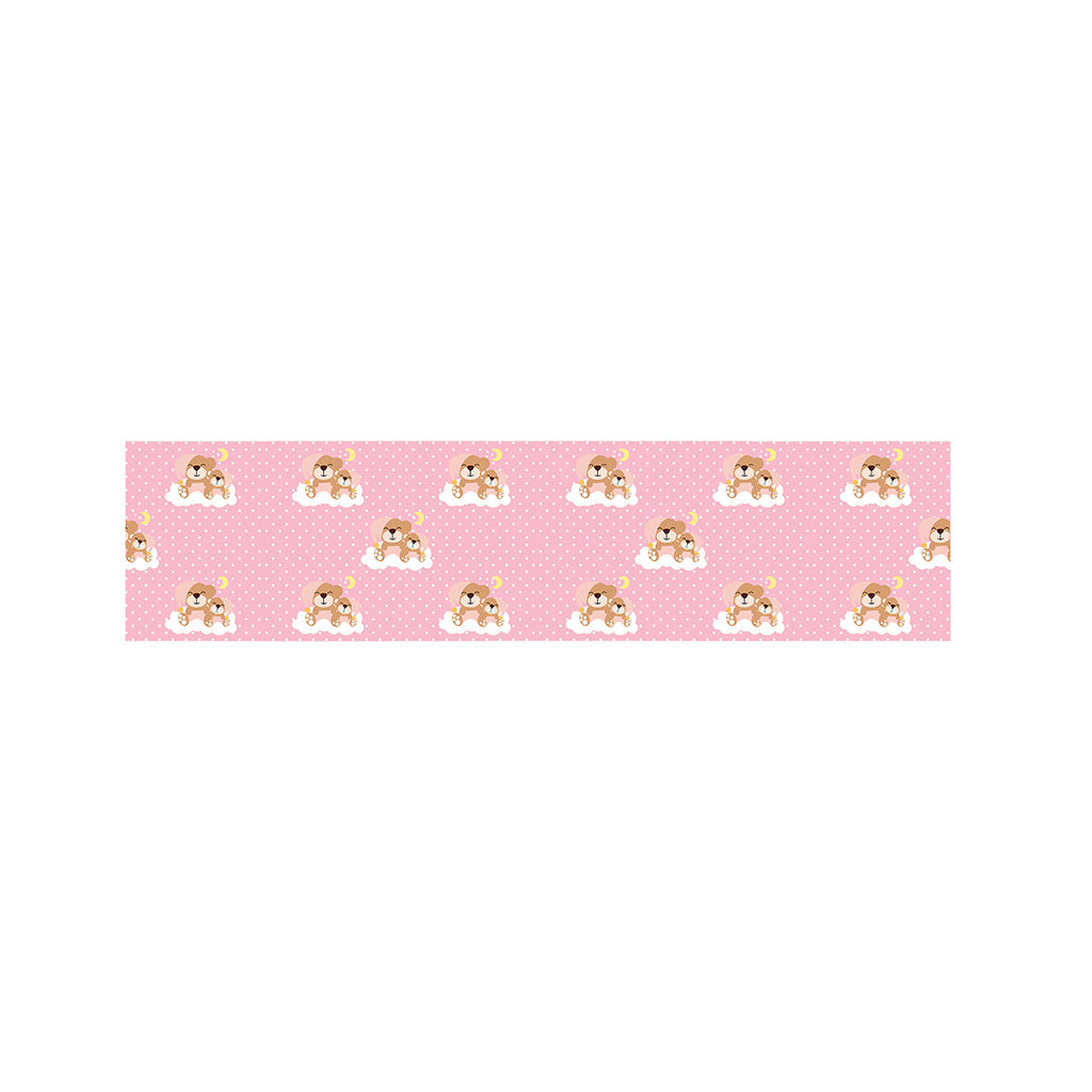 Cute Polka Dot Baby Bear Pattern Print Bed Runner
