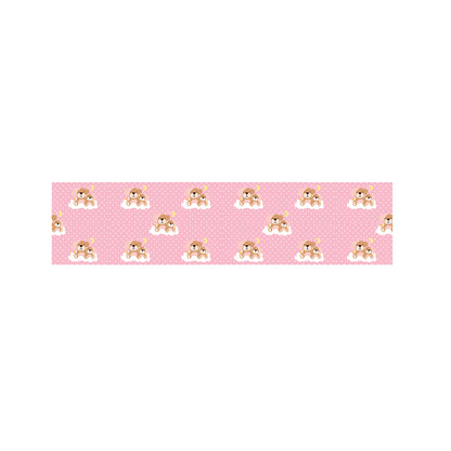 Cute Polka Dot Baby Bear Pattern Print Bed Runner
