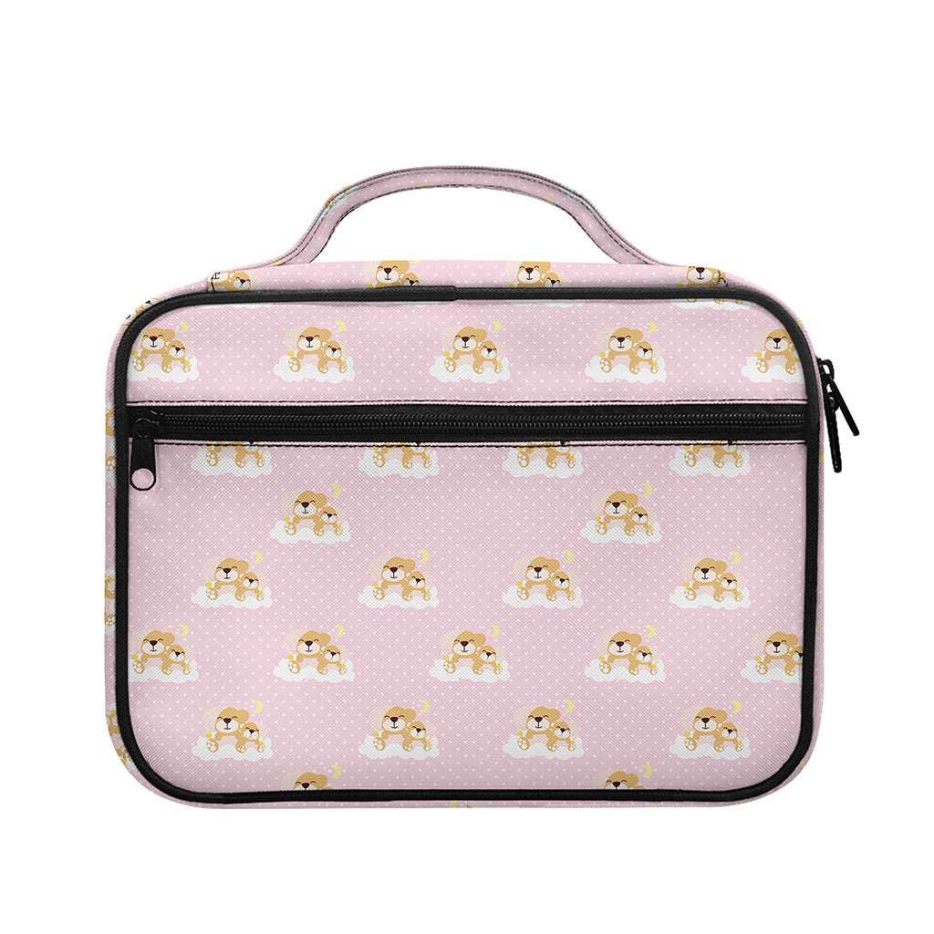 Cute Polka Dot Baby Bear Pattern Print Briefcase Bible Bag