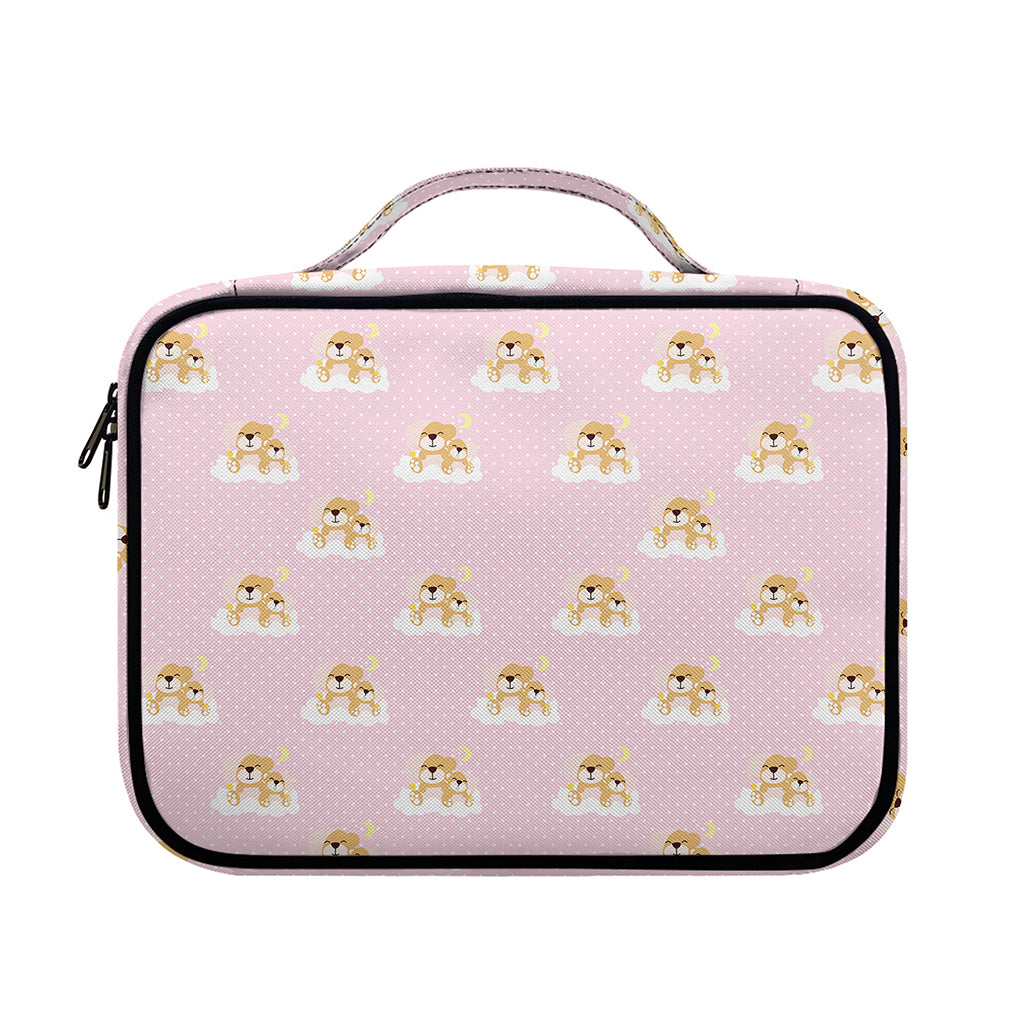 Cute Polka Dot Baby Bear Pattern Print Briefcase Bible Bag