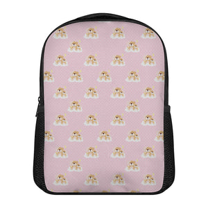 Cute Polka Dot Baby Bear Pattern Print Casual Backpack