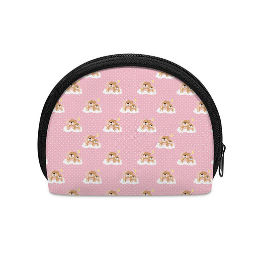 Cute Polka Dot Baby Bear Pattern Print Coin Purse