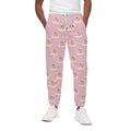 Cute Polka Dot Baby Bear Pattern Print Cotton Sweatpants