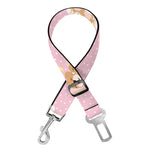 Cute Polka Dot Baby Bear Pattern Print Dog Seat Belt