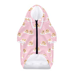 Cute Polka Dot Baby Bear Pattern Print Dog Zip Up Hoodie