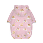 Cute Polka Dot Baby Bear Pattern Print Dog Zip Up Hoodie