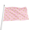 Cute Polka Dot Baby Bear Pattern Print Flag