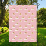 Cute Polka Dot Baby Bear Pattern Print Garden Flag