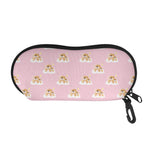 Cute Polka Dot Baby Bear Pattern Print Glasses Case