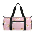 Cute Polka Dot Baby Bear Pattern Print Gym Bag