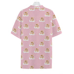 Cute Polka Dot Baby Bear Pattern Print Hawaiian Shirt