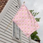 Cute Polka Dot Baby Bear Pattern Print House Flag