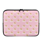 Cute Polka Dot Baby Bear Pattern Print Laptop Sleeve
